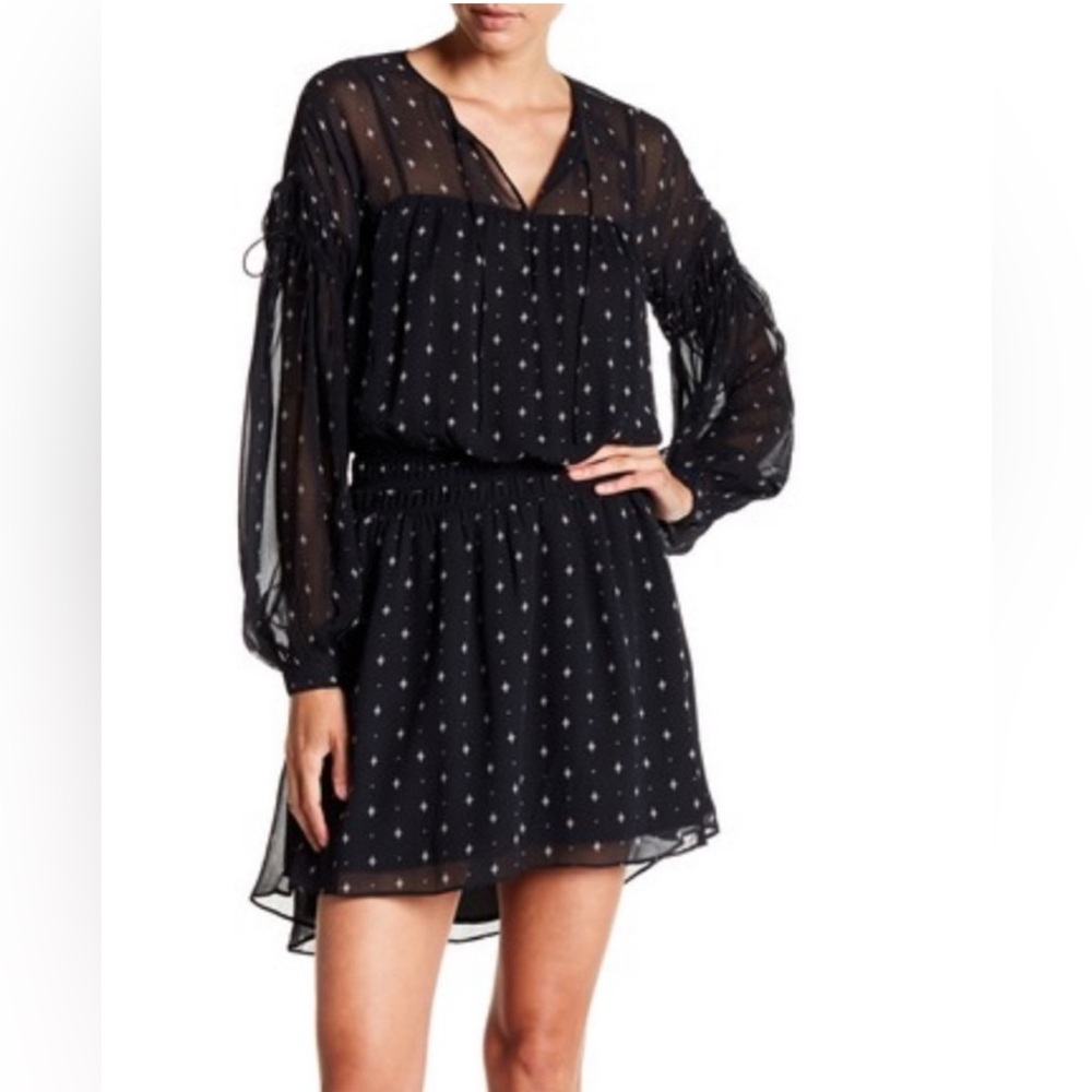 Joie Academia Silk Blouson Dress